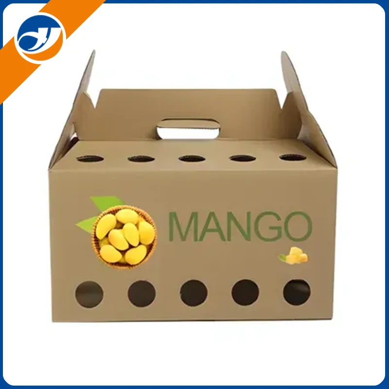 Cutie din carton ondulat cu fructe